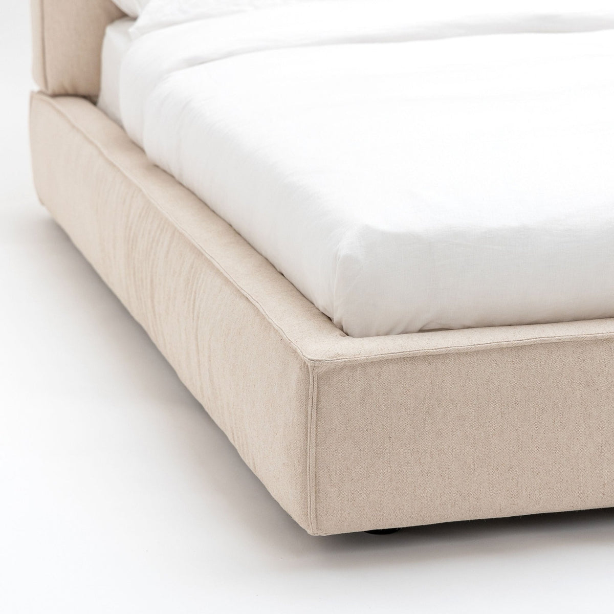 Santorini Standard Bed - Beige - Beds Loom Collection Loom Collection Dubai