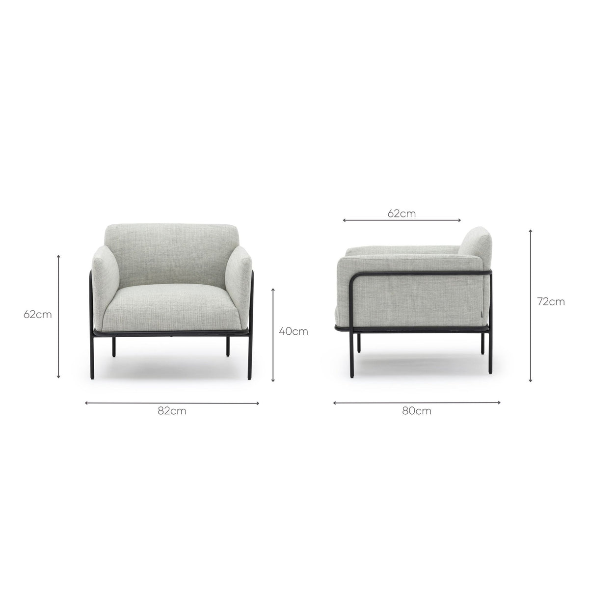 Scribe Armchair - Diamond - Accent Chairs Natadora Loom Collection Dubai