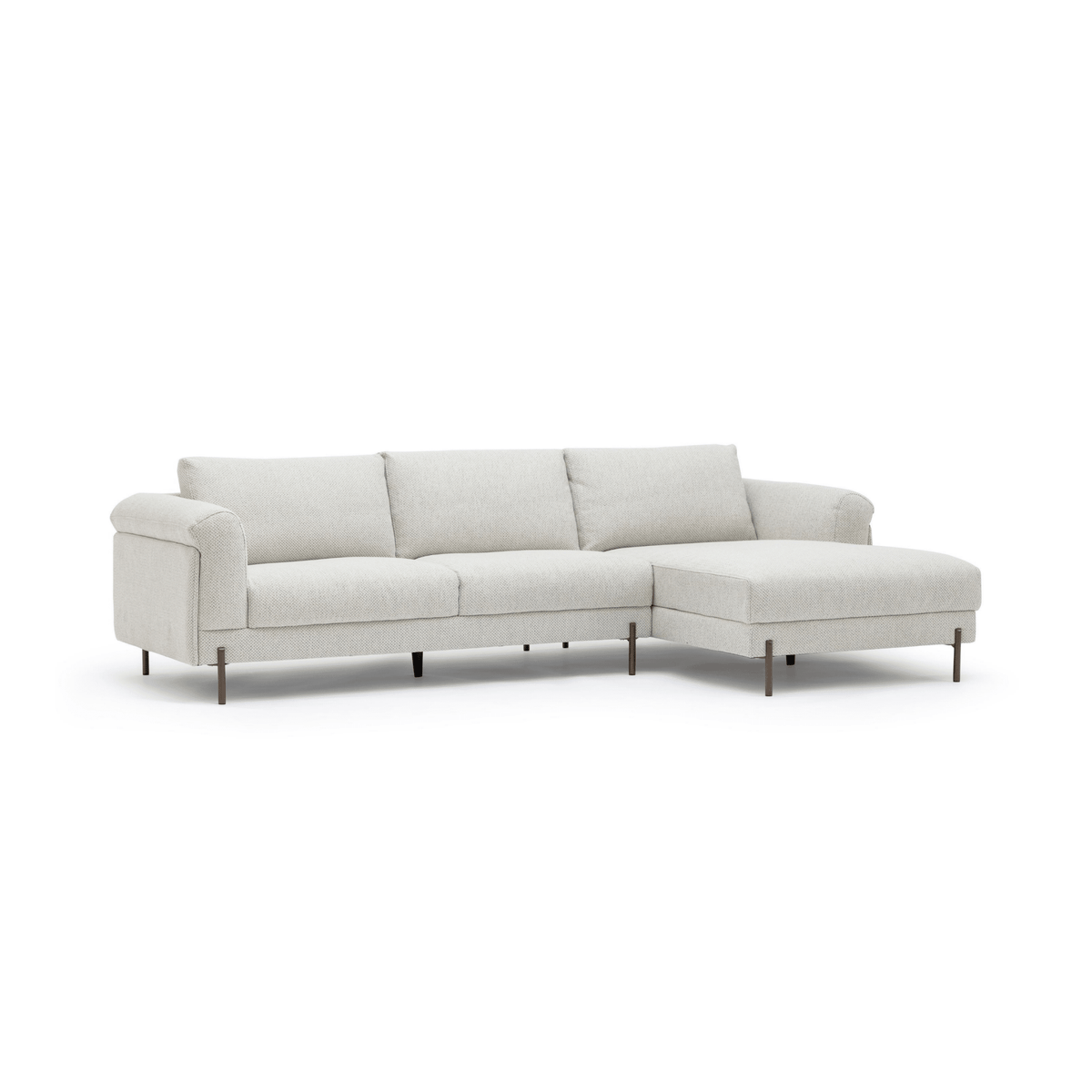 Serena L-Shaped Sofa - Almond Cream - Modular Sofas Loom Collection Loom Collection Dubai