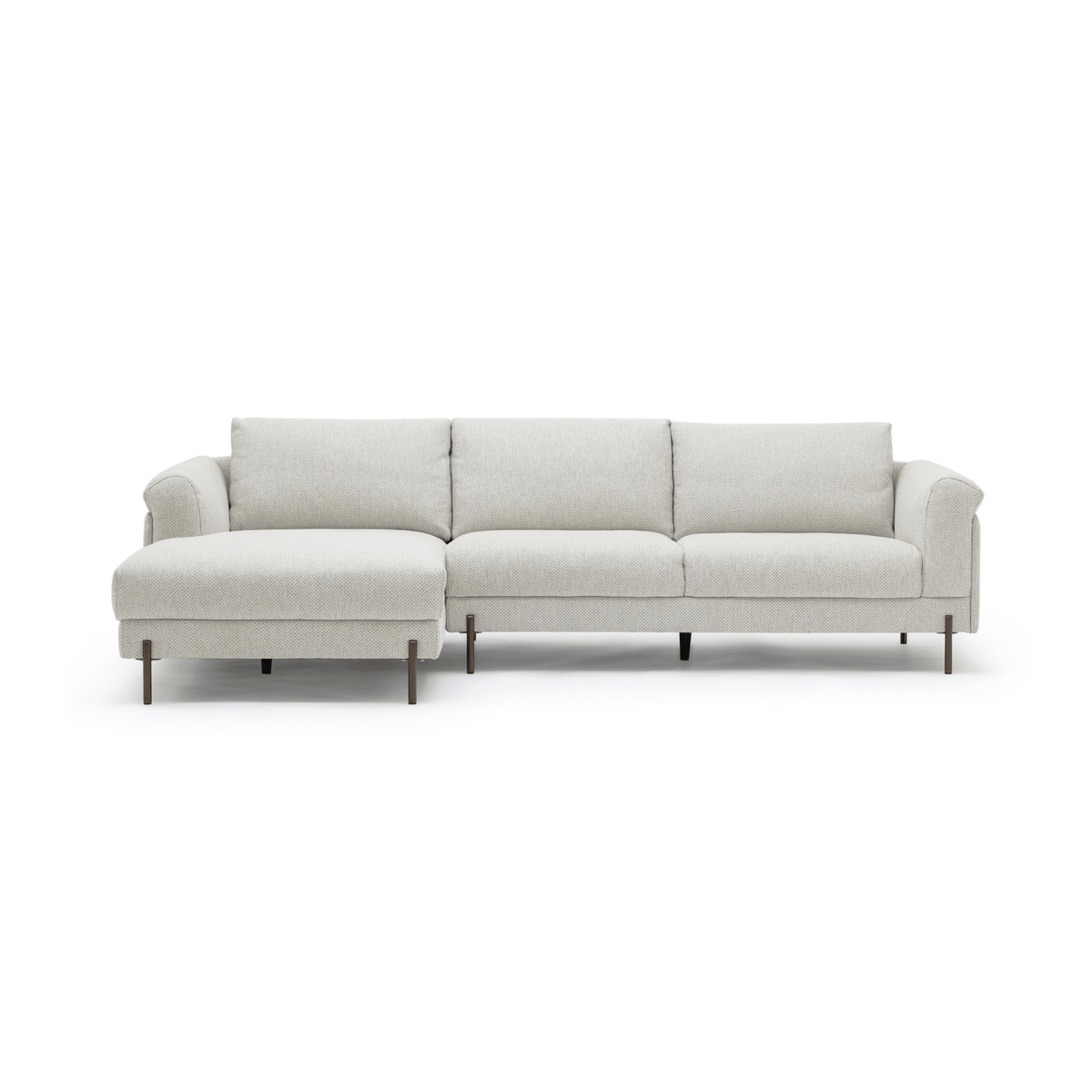 Serena L-Shaped Sofa - Almond Cream - Modular Sofas Loom Collection Loom Collection Dubai