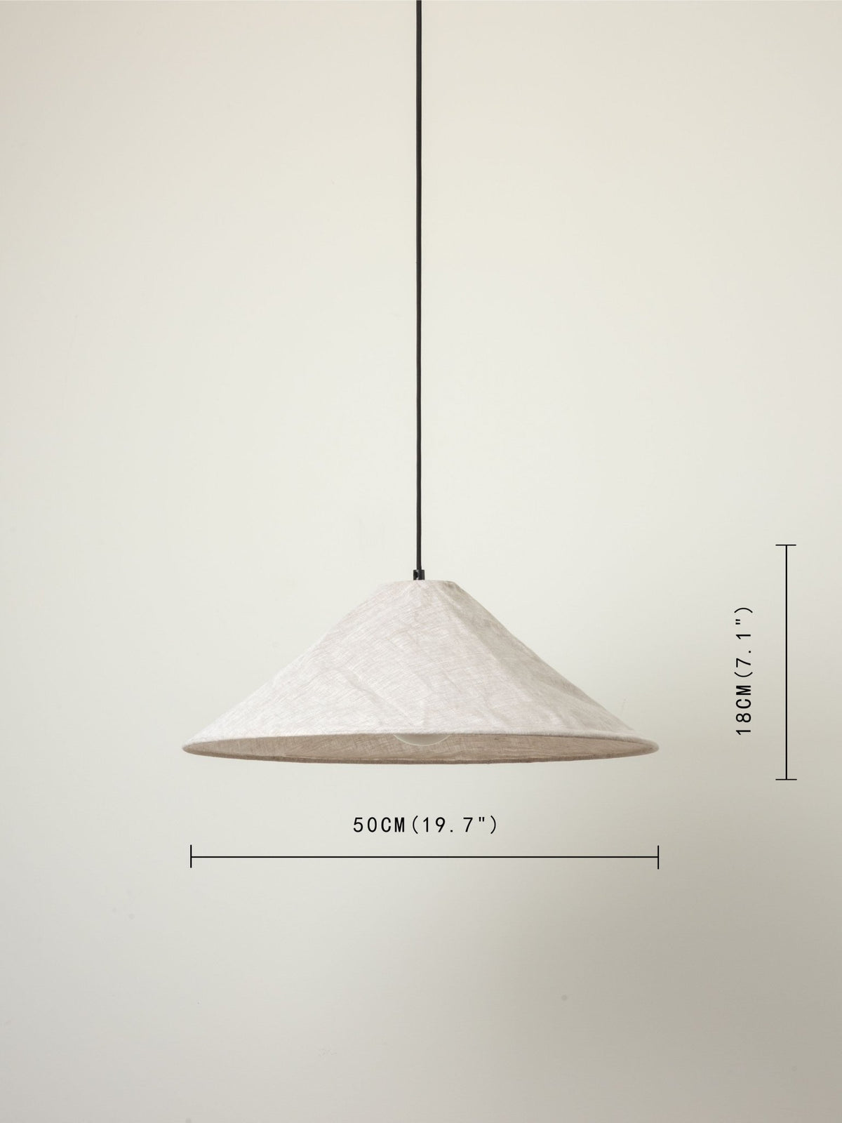 Siya - Collapsible Large Linen Pendant