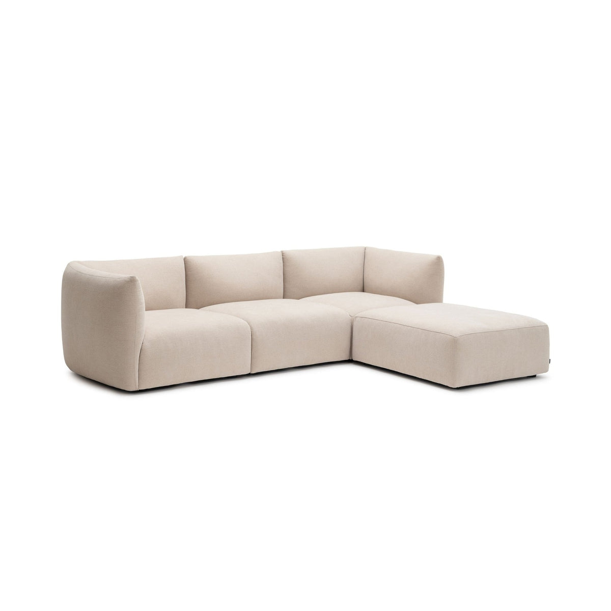 Slipper Corner Sofa - Bleached Sand - Sofa Natadora Loom Collection Dubai