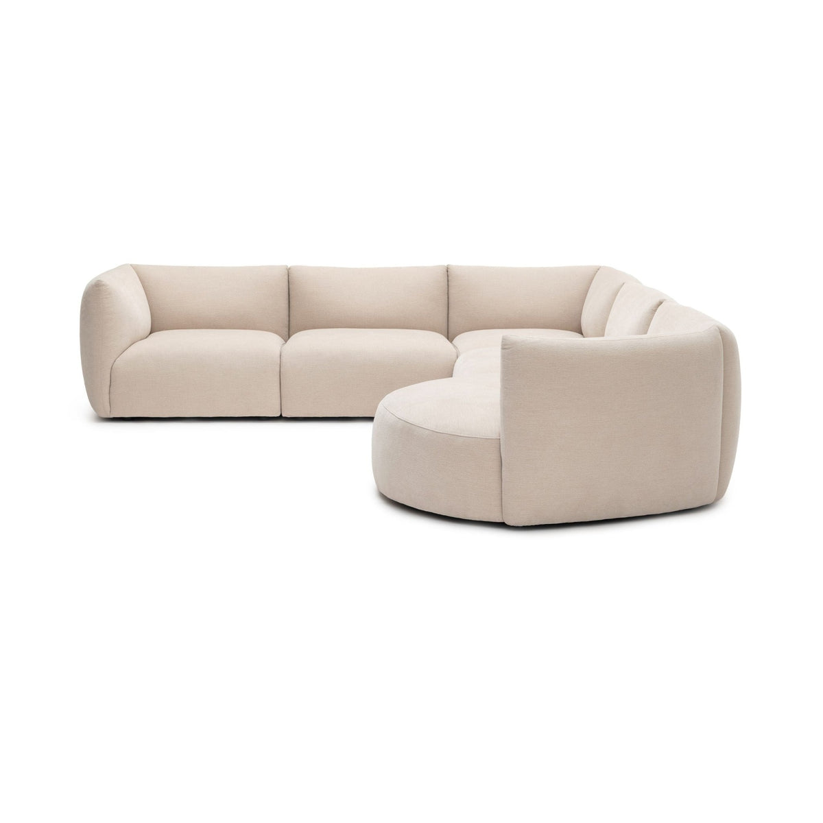 Slipper Large Corner Sofa - Bleached Sand - Sofa Natadora Loom Collection Dubai