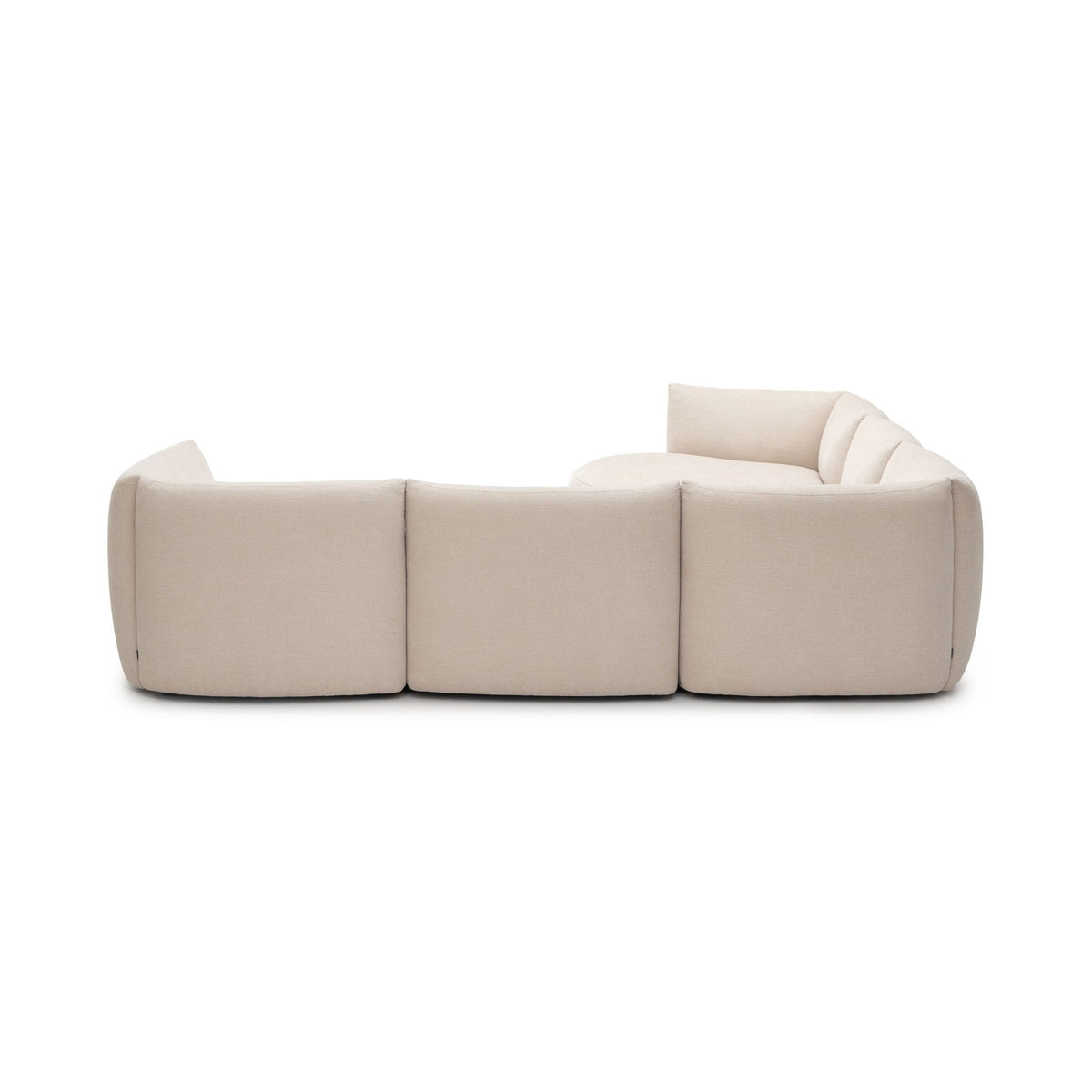 Slipper Large Corner Sofa - Bleached Sand - Sofa Natadora Loom Collection Dubai