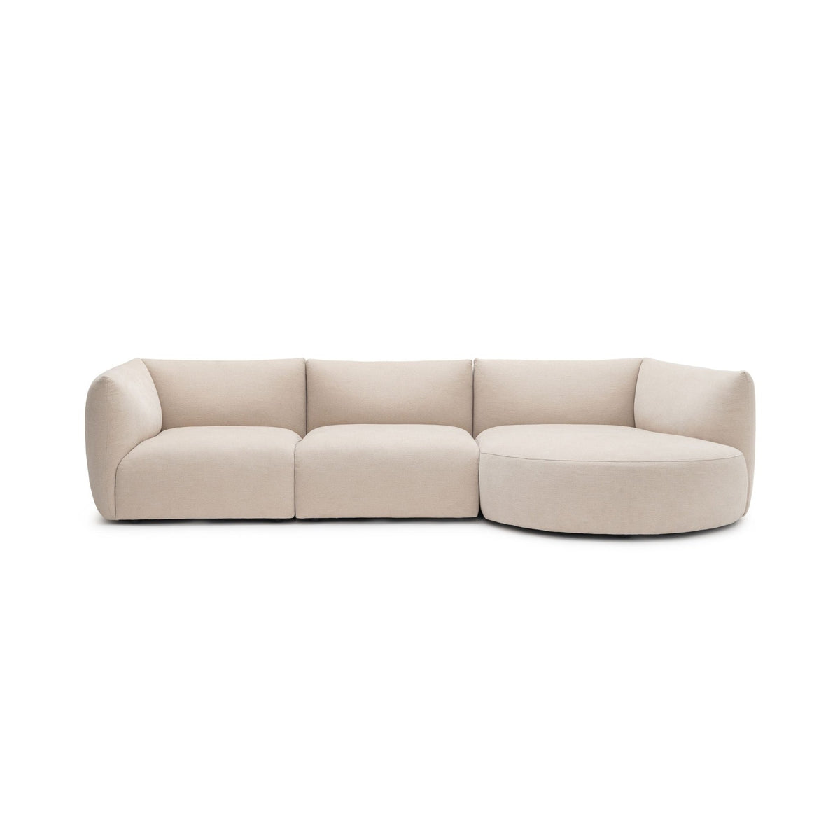 Slipper Lounge Closed Sofa - Bleached Sand - Sofa Natadora Loom Collection Dubai