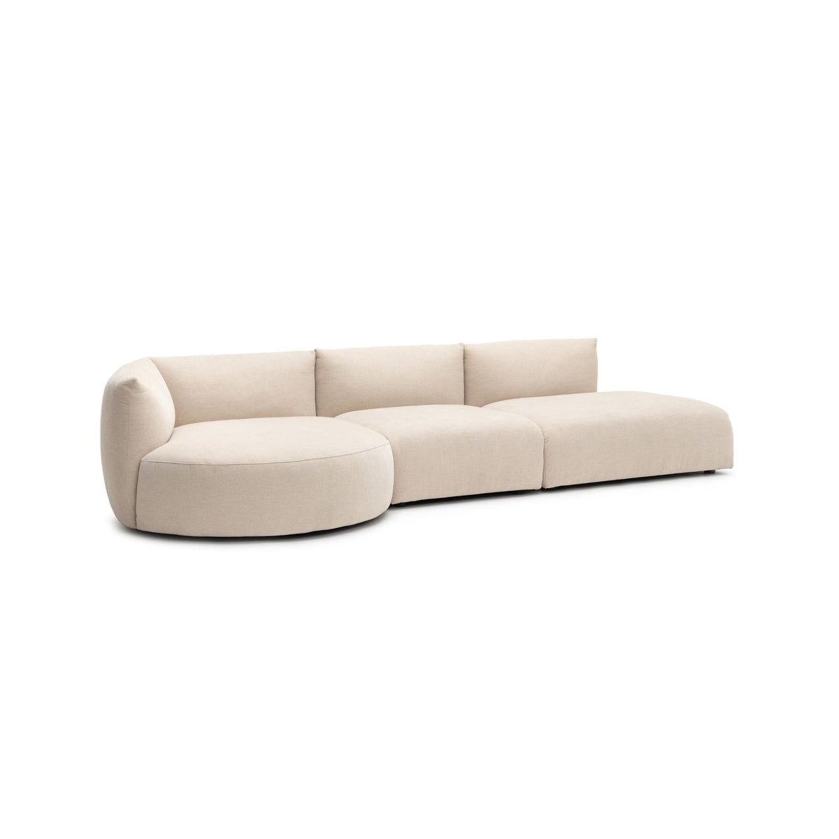 Slipper Lounge Open Sofa - Bleached Sand - Sofa Natadora Loom Collection Dubai