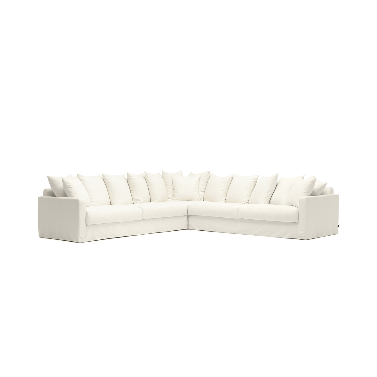 Sloopy Corner Sectional Sofa - Summer Ivory - Sectional Sofas Tolv Loom Collection Dubai