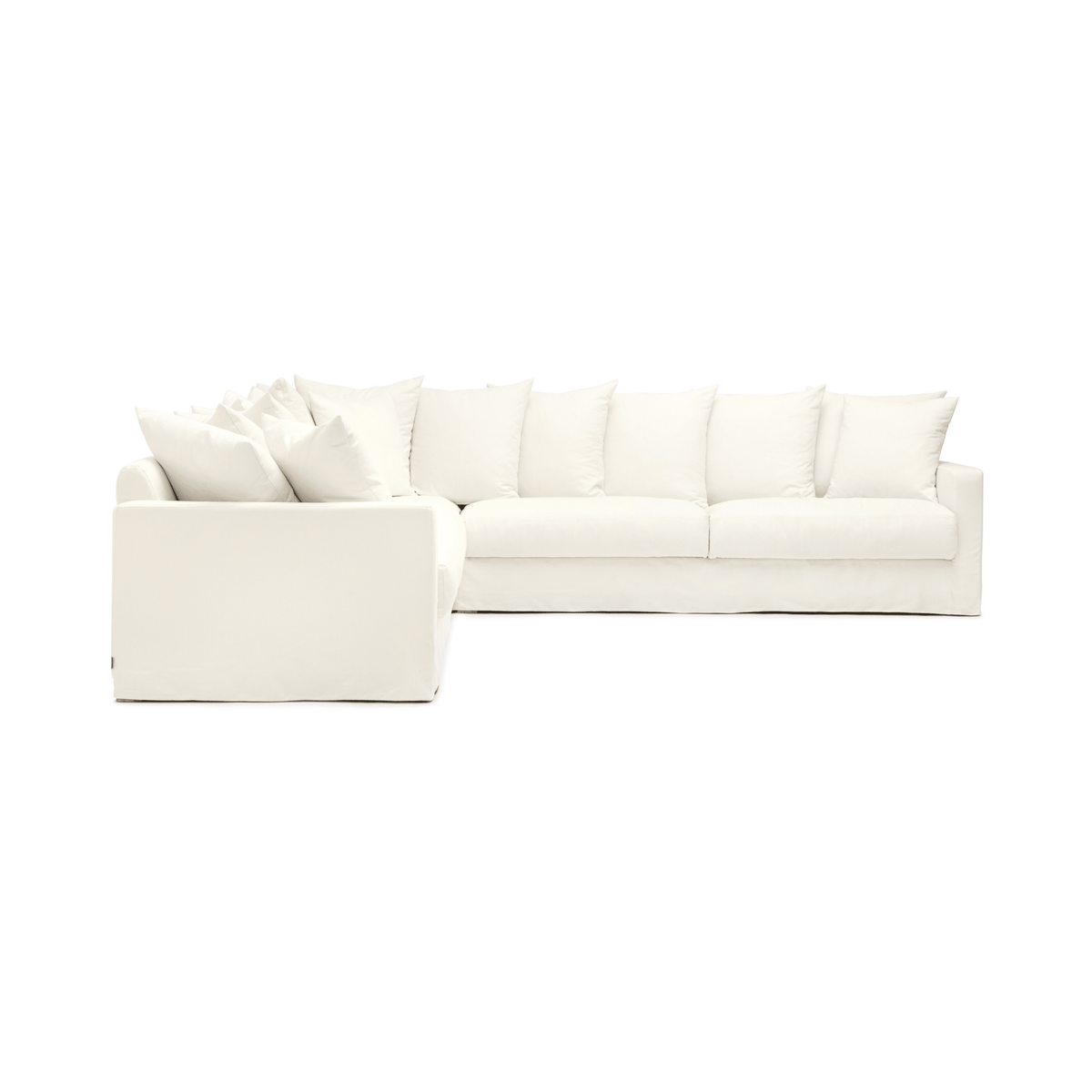 Sloopy Corner Sectional Sofa - Summer Ivory - Sectional Sofas Tolv Loom Collection Dubai