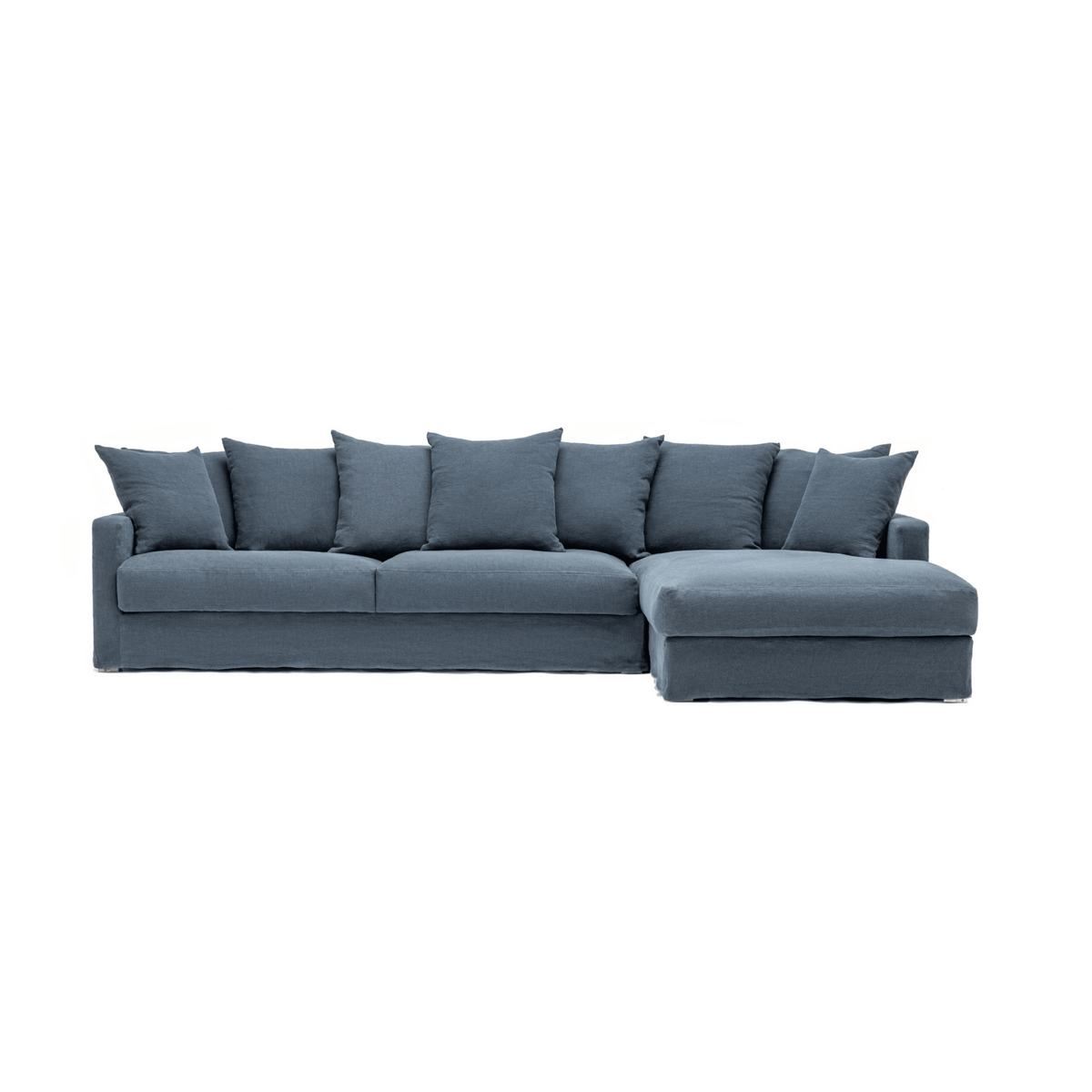 Sloopy L-Shaped Sofa - Asa Ink - Sectional Sofas Tolv Loom Collection Dubai