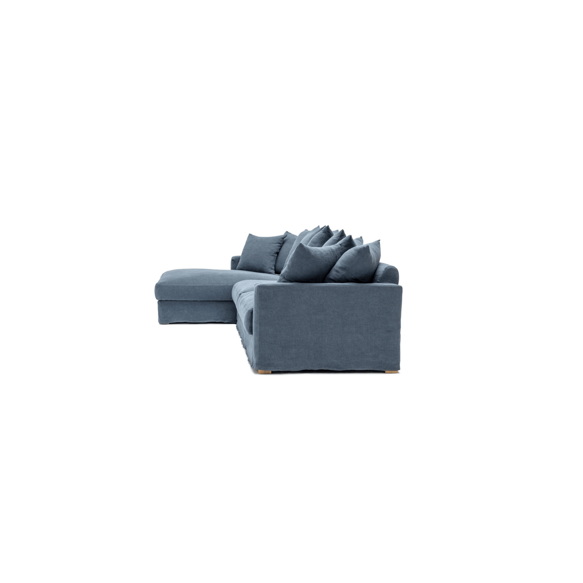 Sloopy L-Shaped Sofa - Asa Ink - Sectional Sofas Tolv Loom Collection Dubai