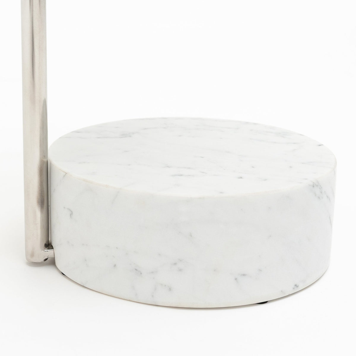 Society Side Table - Light Oak & Bianca Carrara