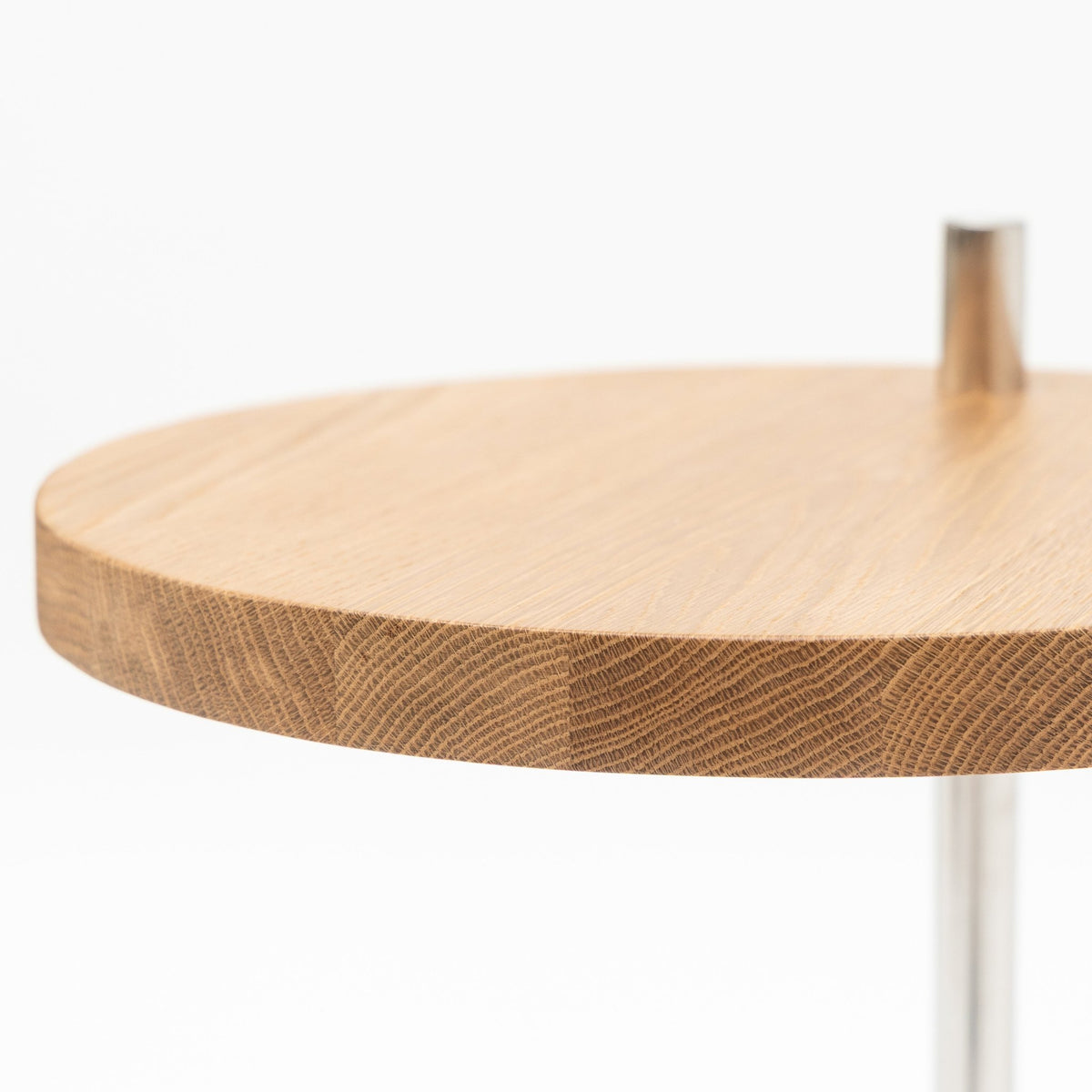 Society Side Table - Light Oak & Bianca Carrara