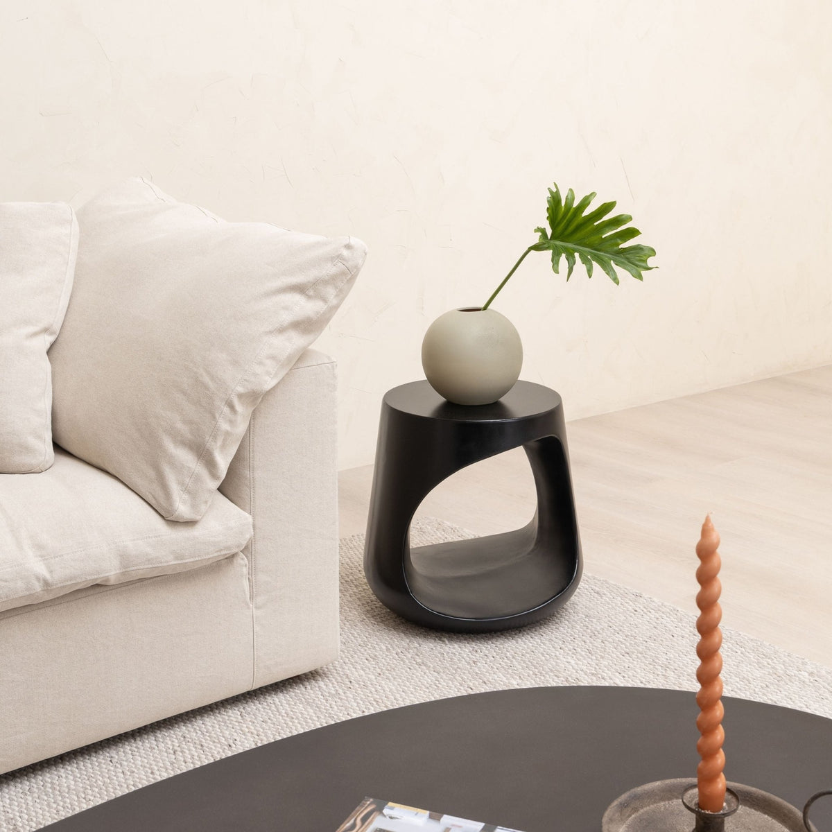 Sol Side Table - Black - Side Tables Loom Collection Loom Collection Dubai