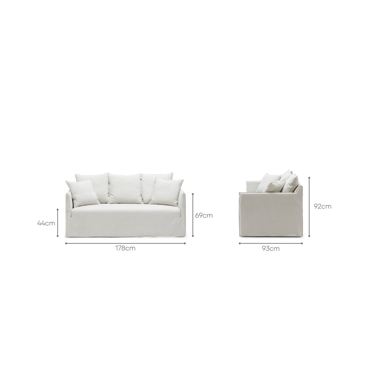 Solara Sofa - Beige - Sofas Loom Collection Loom Collection Dubai