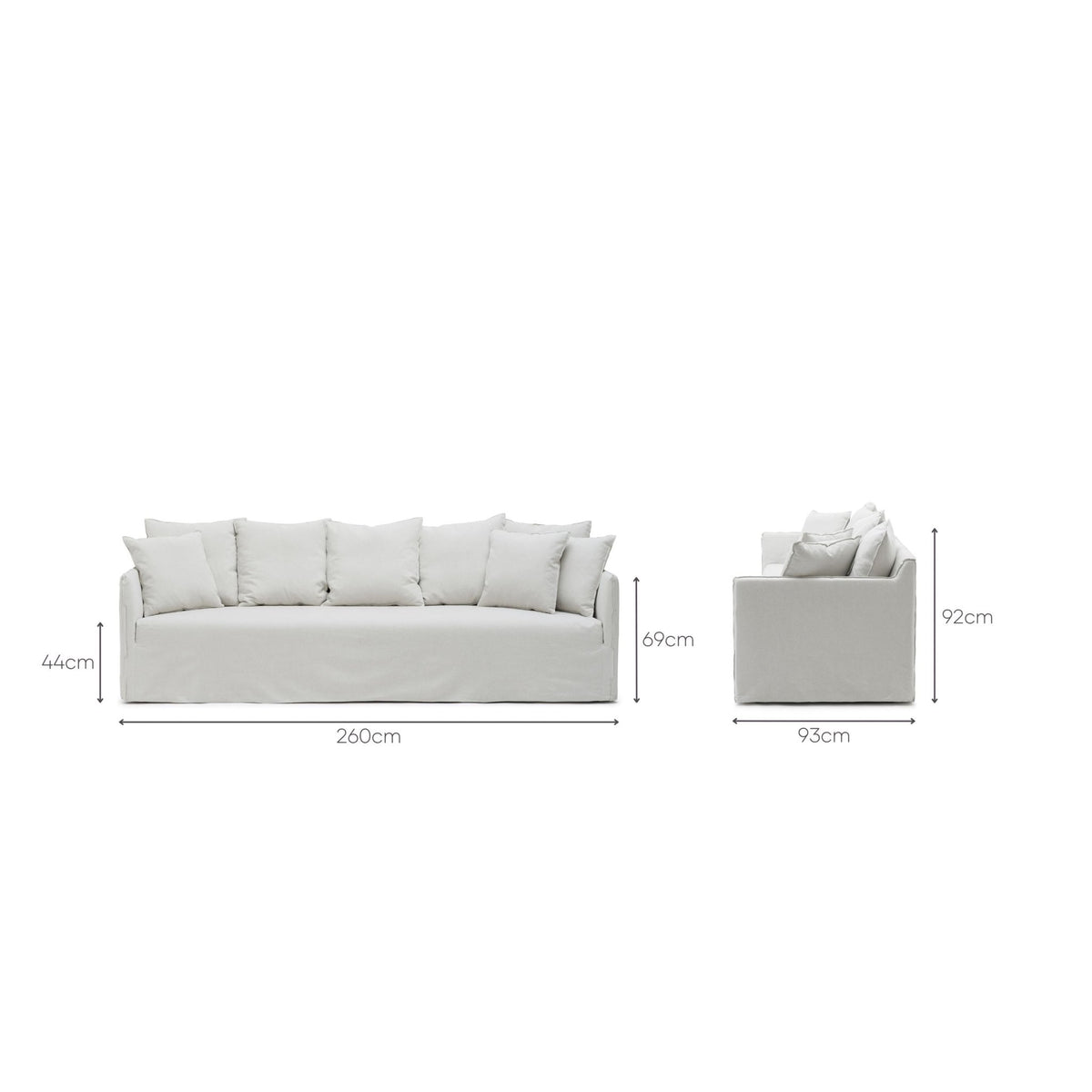 Solara Sofa - Beige - Sofas Loom Collection Loom Collection Dubai