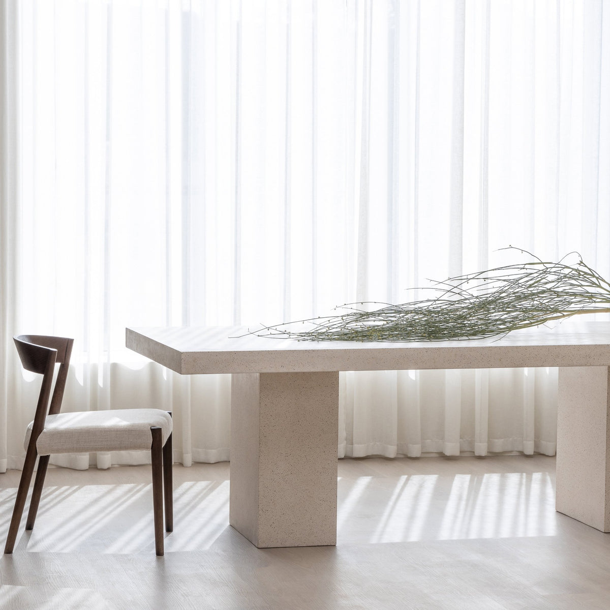 Sorento Rectangular Dining Table - Sand