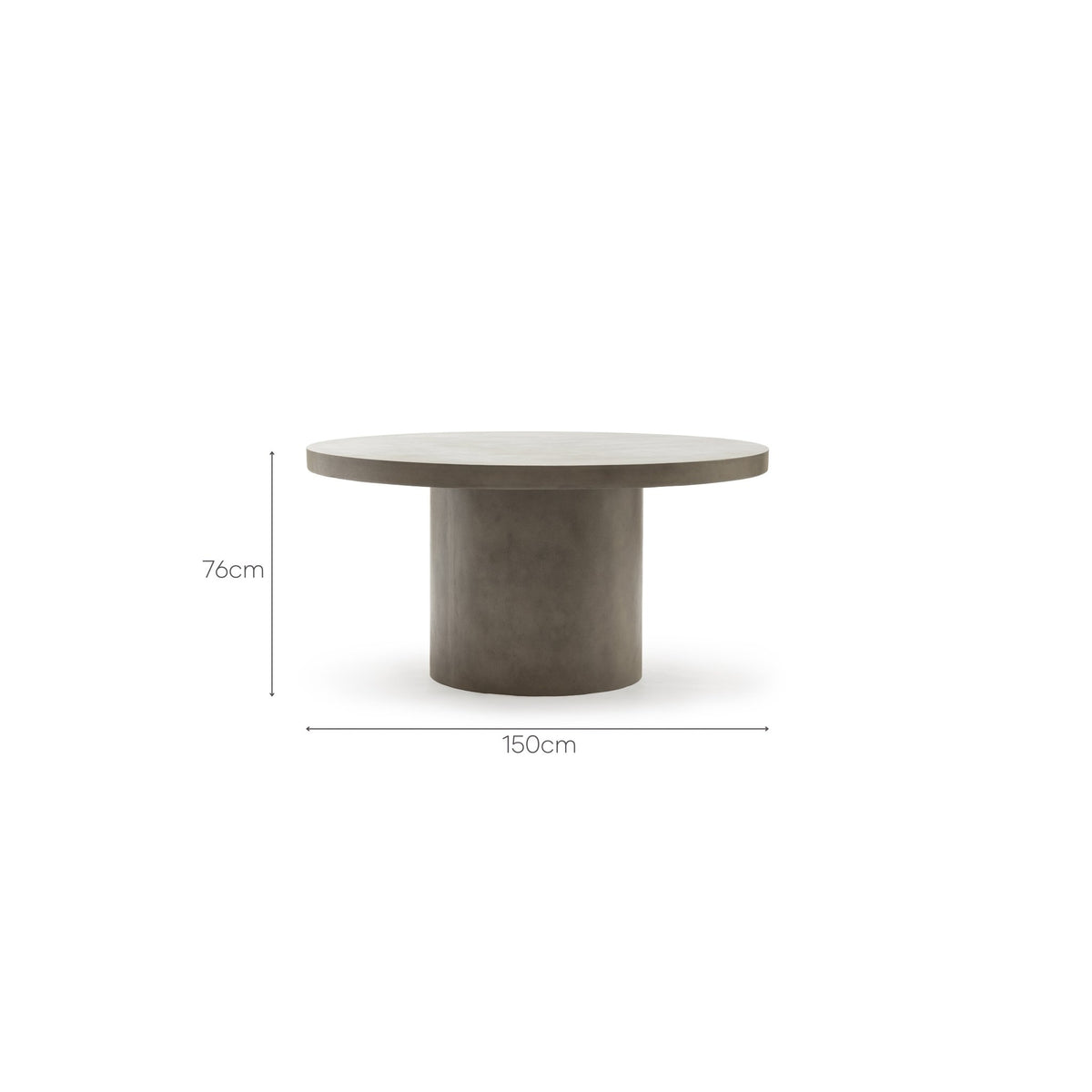 Sorento Round Dining Table - Grey