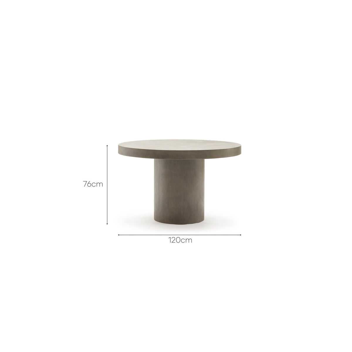 Sorento Round Dining Table - Grey