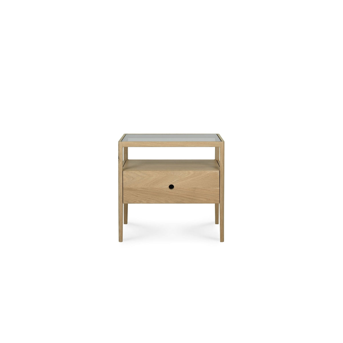 Spindle Bedside Table - Oak