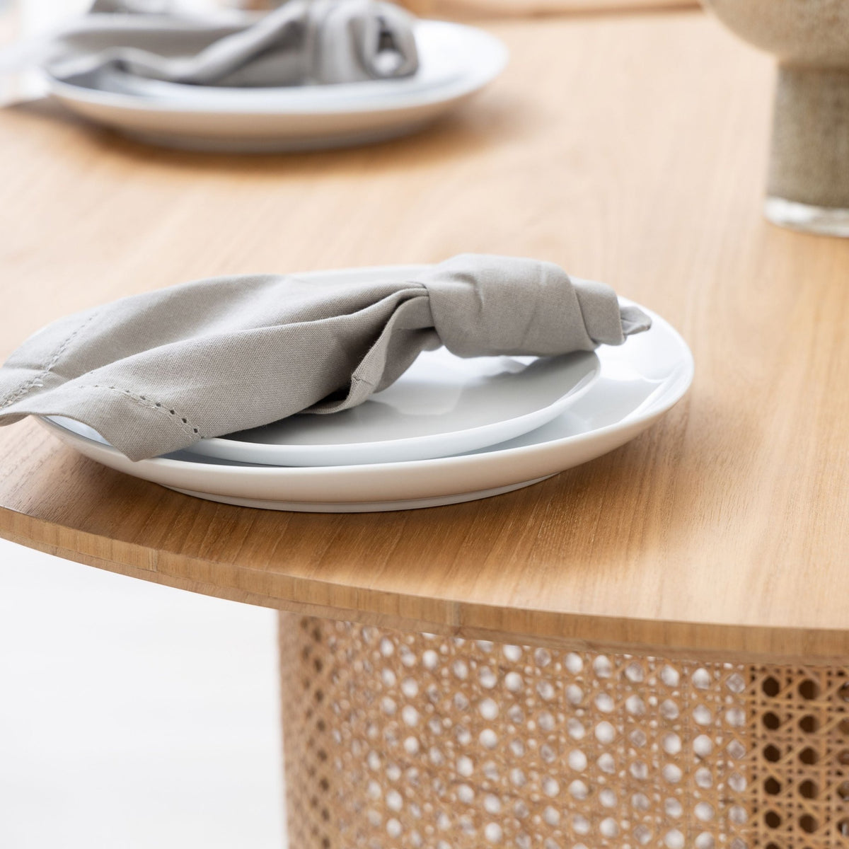 St Martin - Round Table - Natural - Round Dining Tables Loom Collection Loom Collection Dubai