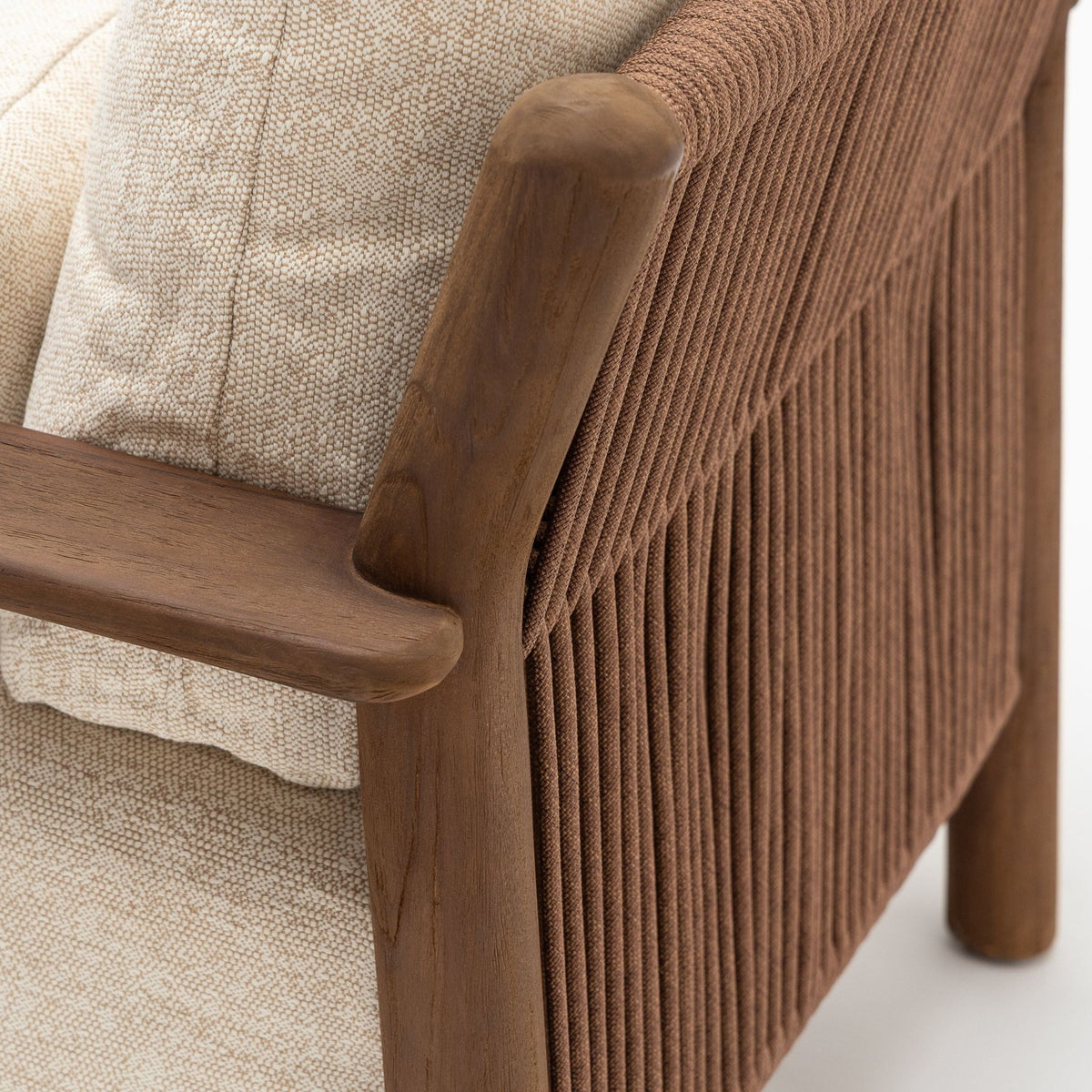 Tahiti - Lounge Chair - Angora - Outdoor Occasional Chairs Loom Collection Loom Collection Dubai