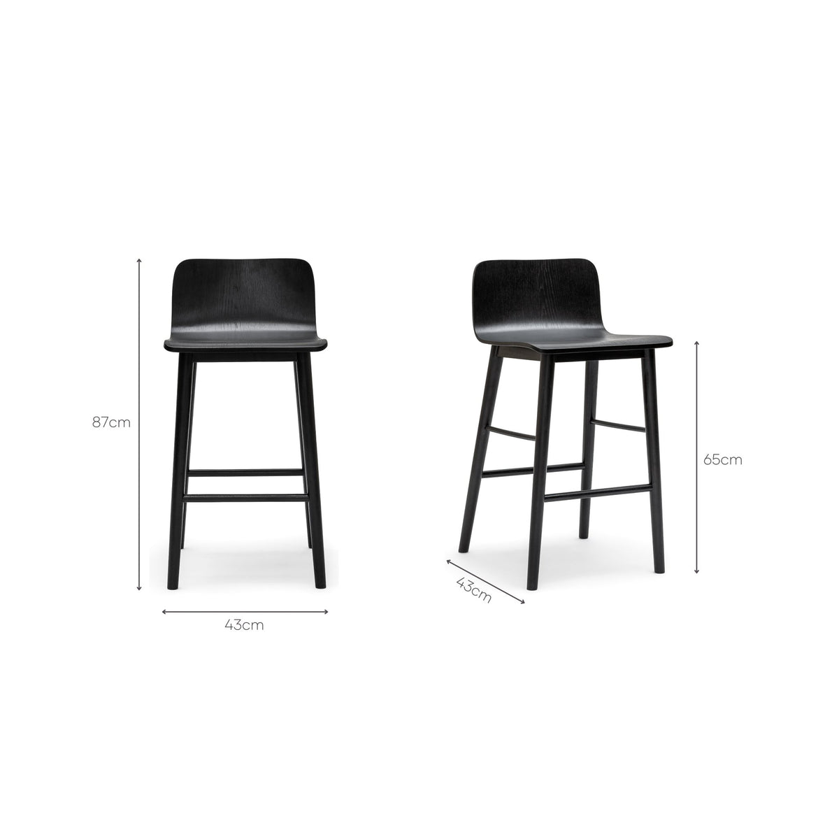 Tami Counter Stool -Black