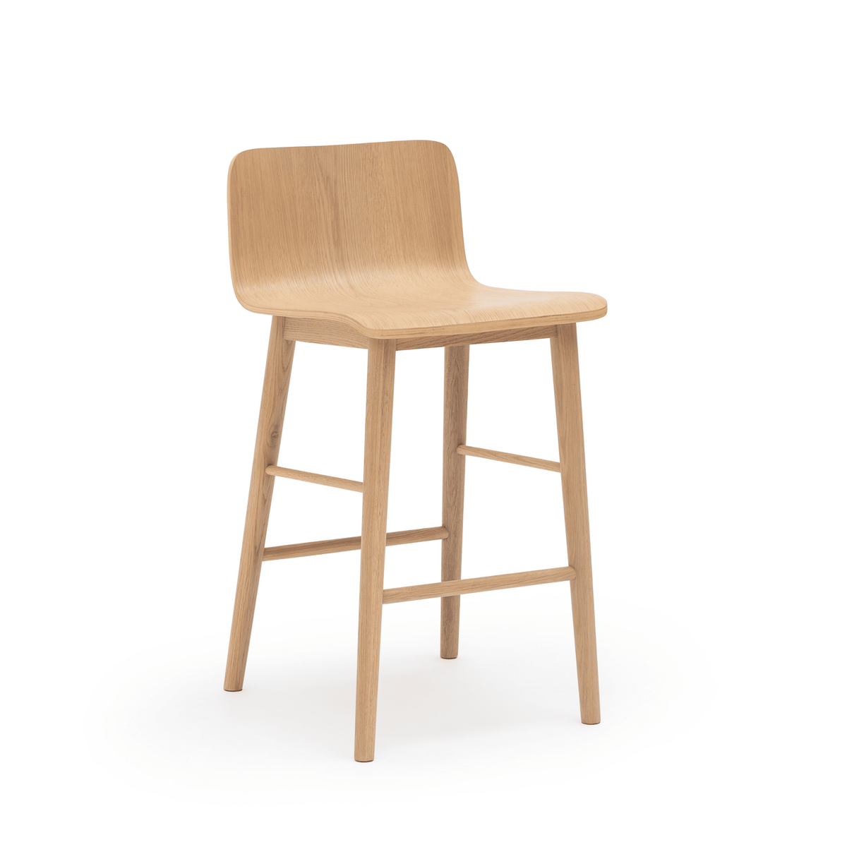 Tami Counter Stool - Blonde Oak - Bar & Counter Stools Tolv Loom Collection Dubai