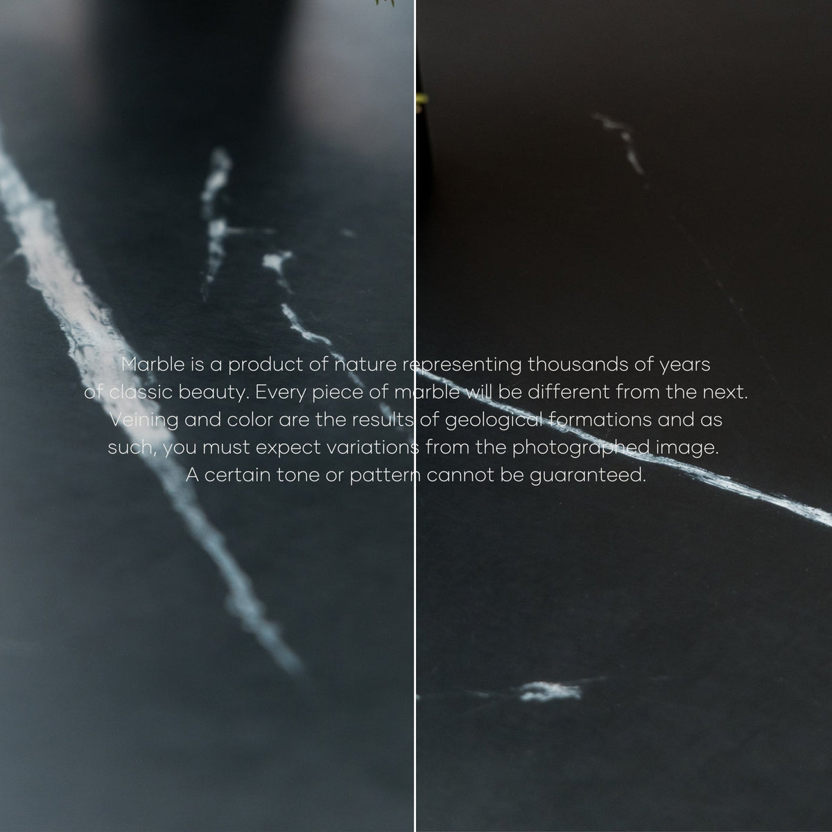 Tathra 125 Table - Black Oak & Nero Marquina