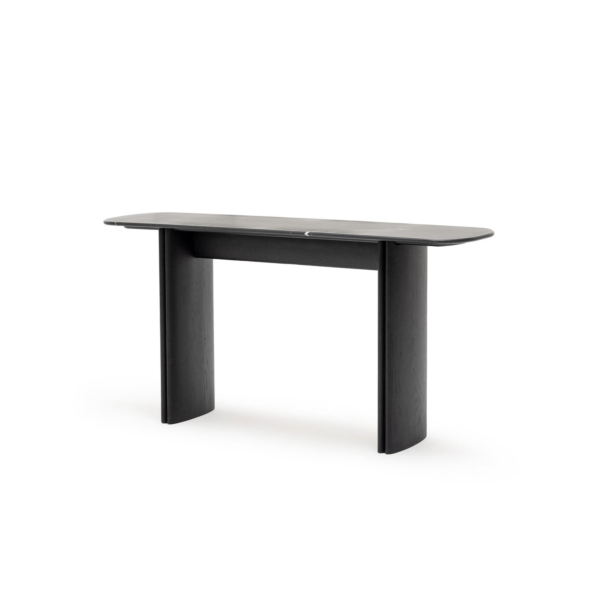 Tathra Console - Black Oak & Nero Marquina