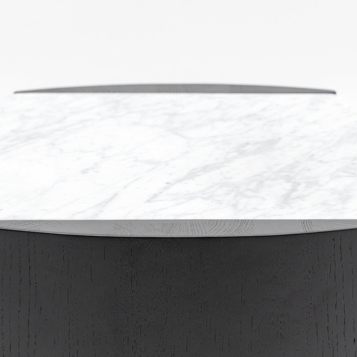 Tathra Nightstand - Black Oak & Bianca Carrara