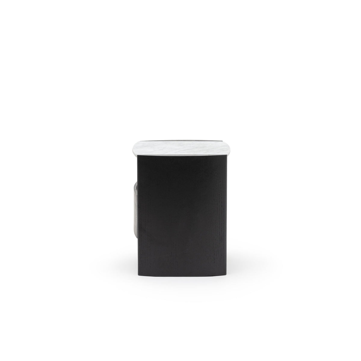 Tathra Nightstand - Black Oak & Bianca Carrara