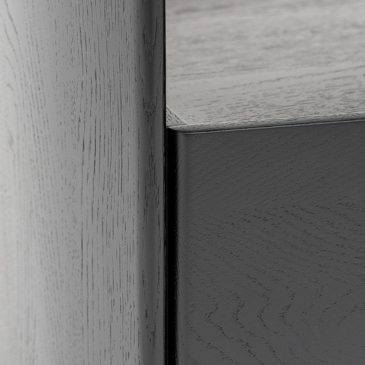 Tathra Nightstand - Black Oak & Nero Marquina