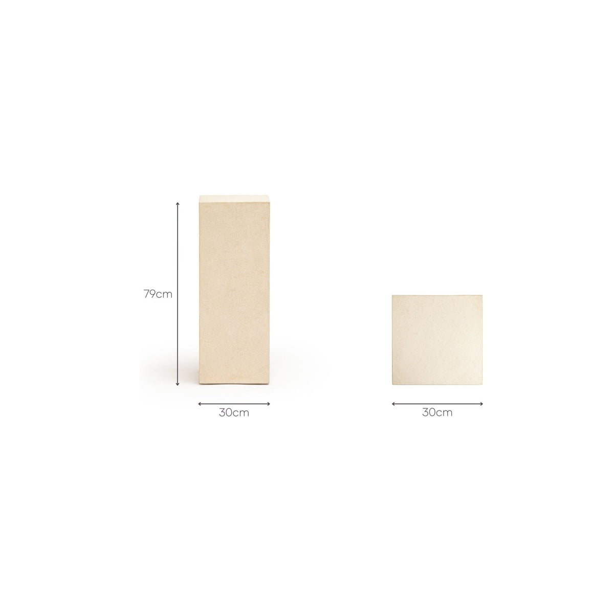 Tore Pedestal - Small - Pedestals Loom Collection Loom Collection Dubai