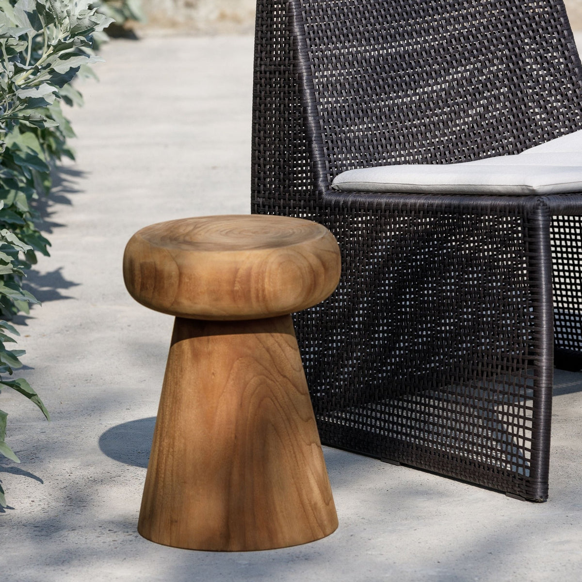Totem Stool - Natural - Side Tables Loom Collection Loom Collection Dubai