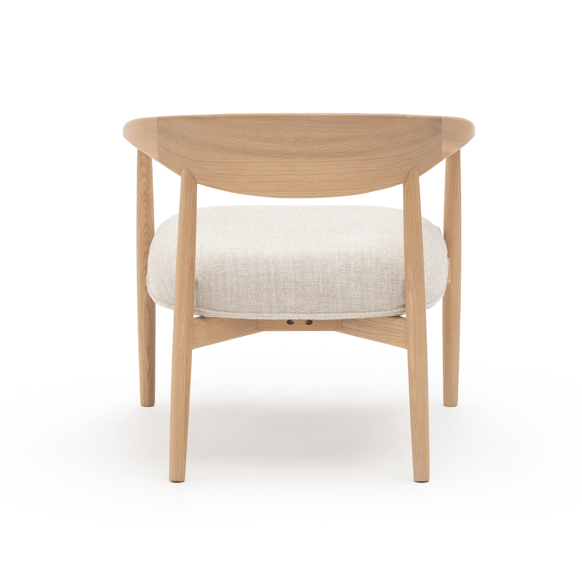 Tribio Lounge Chair - Blonde Oak & Pastoral Chalk - Accent Chairs Tolv Loom Collection Dubai