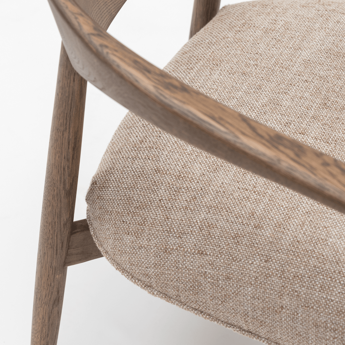 Tribio Lounge Chair - Latte Oak & Pastoral Wholewheat - Accent Chairs tolv Loom Collection Dubai