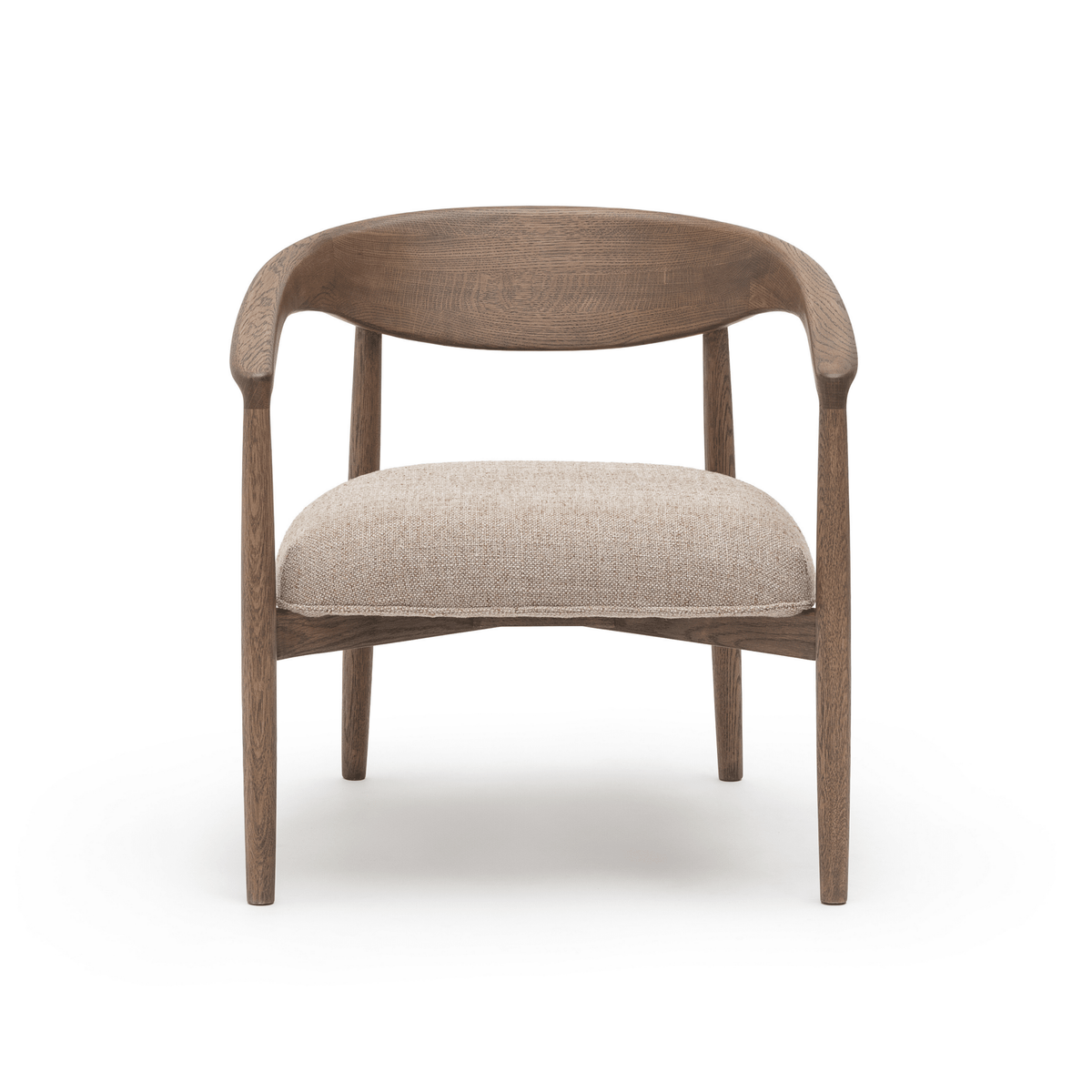 Tribio Lounge Chair - Latte Oak & Pastoral Wholewheat - Accent Chairs tolv Loom Collection Dubai