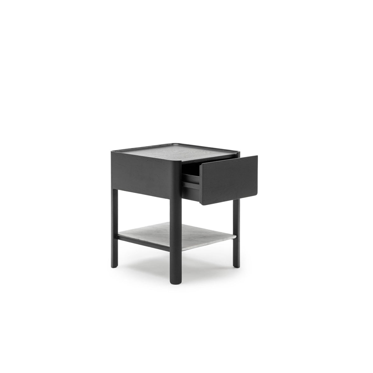 Tye Nightstand 45 - Black Oak & Bianca Carrara - Nightstands Tolv Loom Collection Dubai