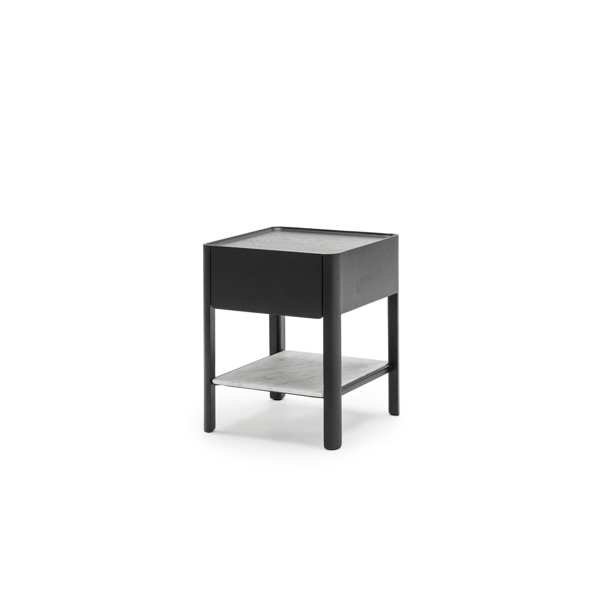 Tye Nightstand 45 - Black Oak & Bianca Carrara - Nightstands Tolv Loom Collection Dubai