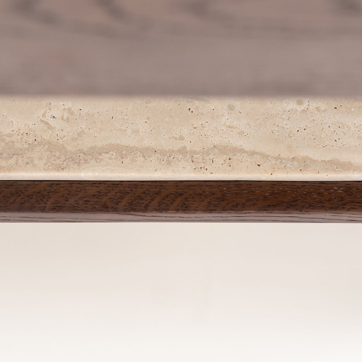 Tye Nightstand 45 - Espresso Oak & Travertine - Nightstands Tolv Loom Collection Dubai