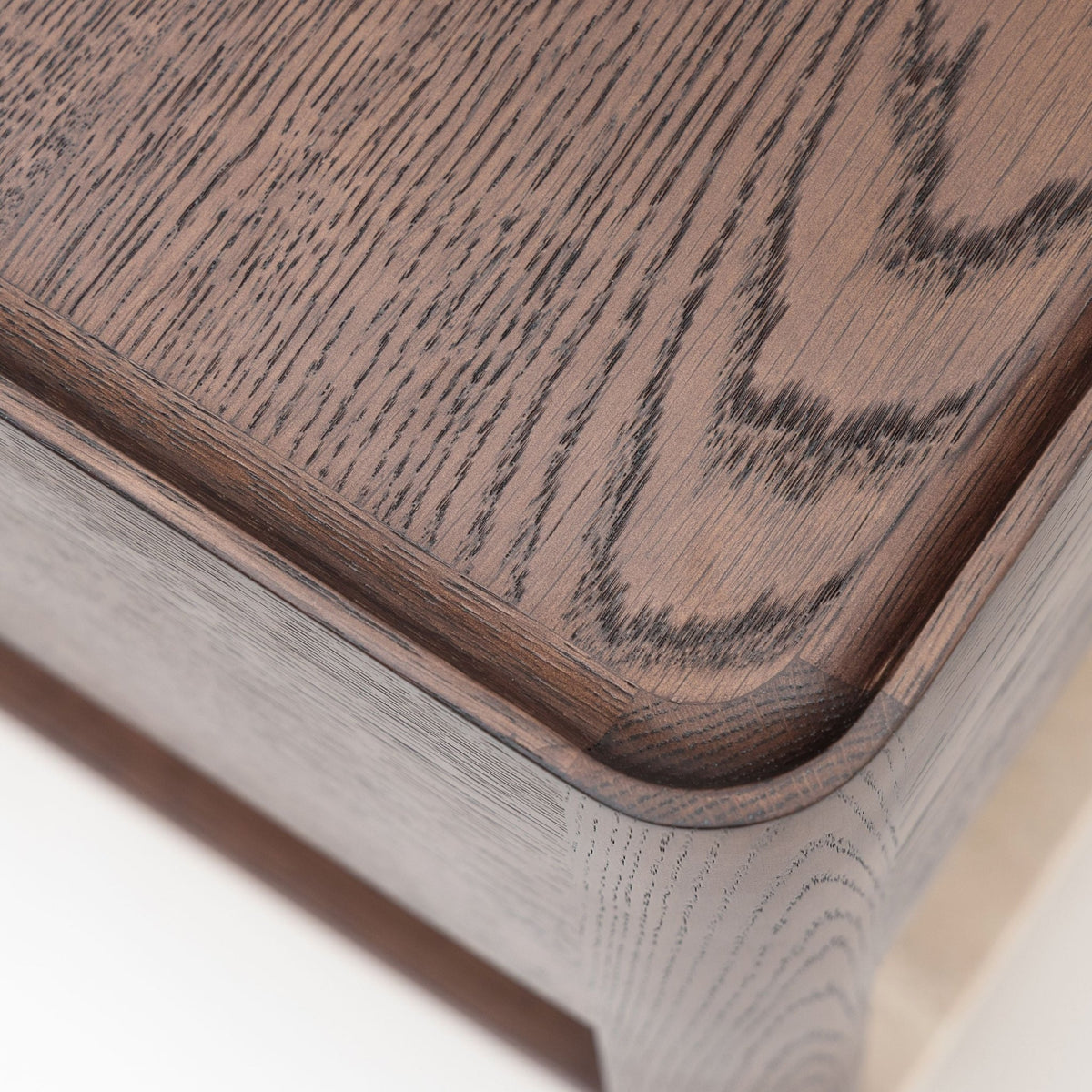 Tye Nightstand 45 - Espresso Oak & Travertine - Nightstands Tolv Loom Collection Dubai