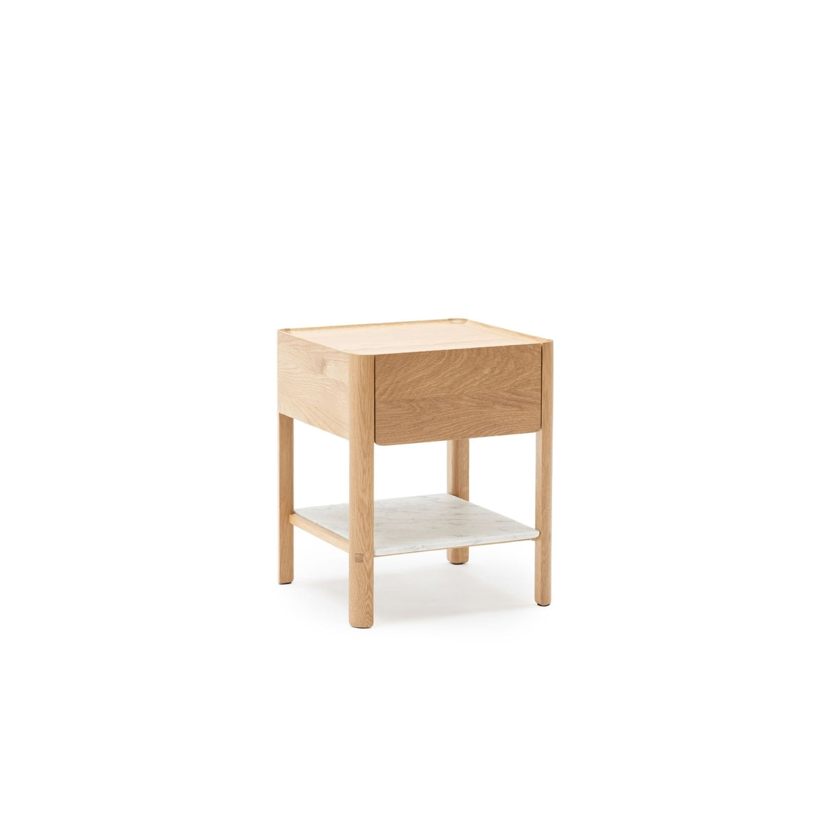 Tye Nightstand 45 - Light Oak & Bianca Carrara - Nightstands Tolv Loom Collection Dubai