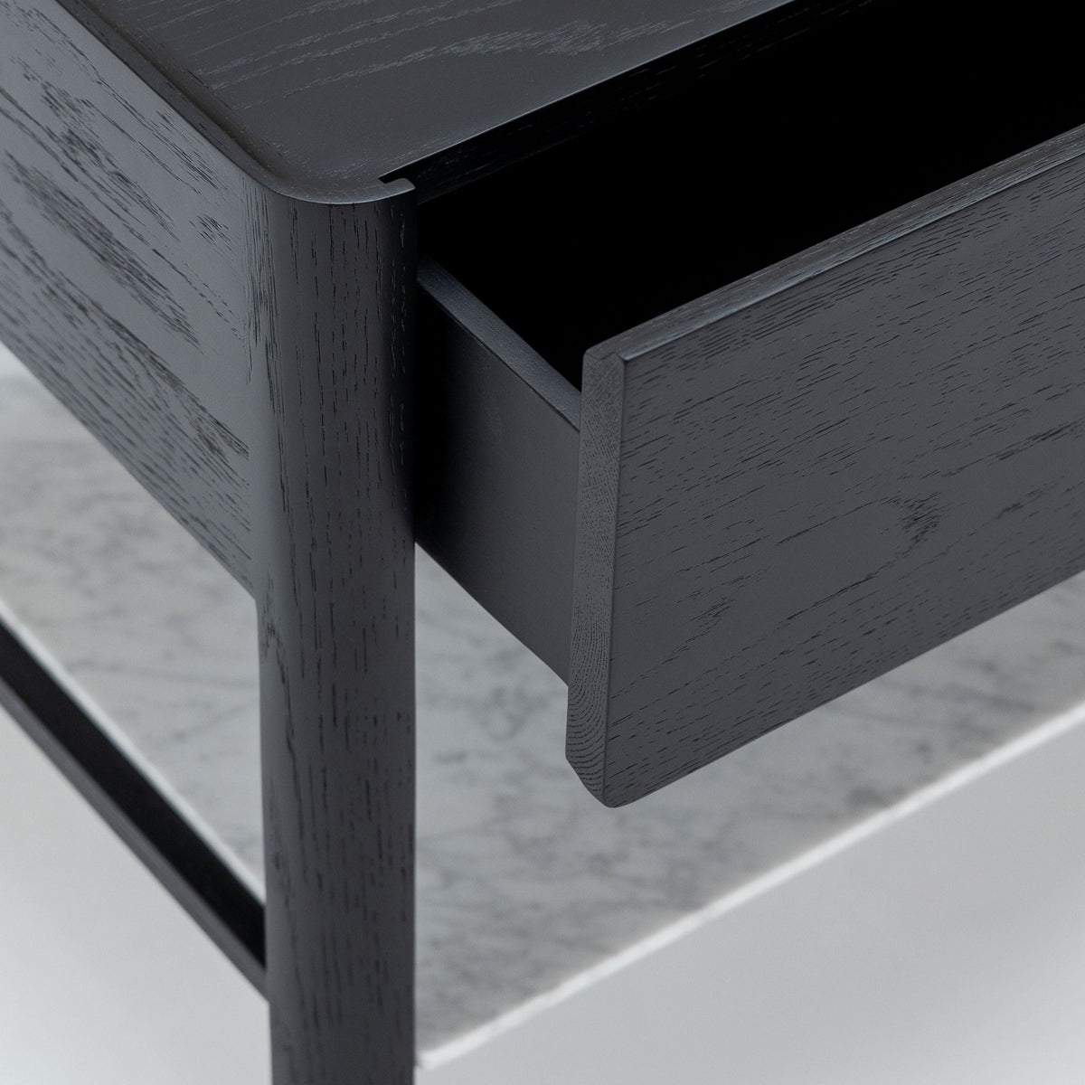 Tye Nightstand 60 - Black Oak & Bianca Carrara - Nightstands Tolv Loom Collection Dubai