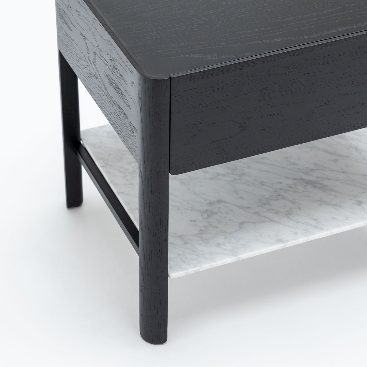 Tye Nightstand 60 - Black Oak & Bianca Carrara - Nightstands Tolv Loom Collection Dubai