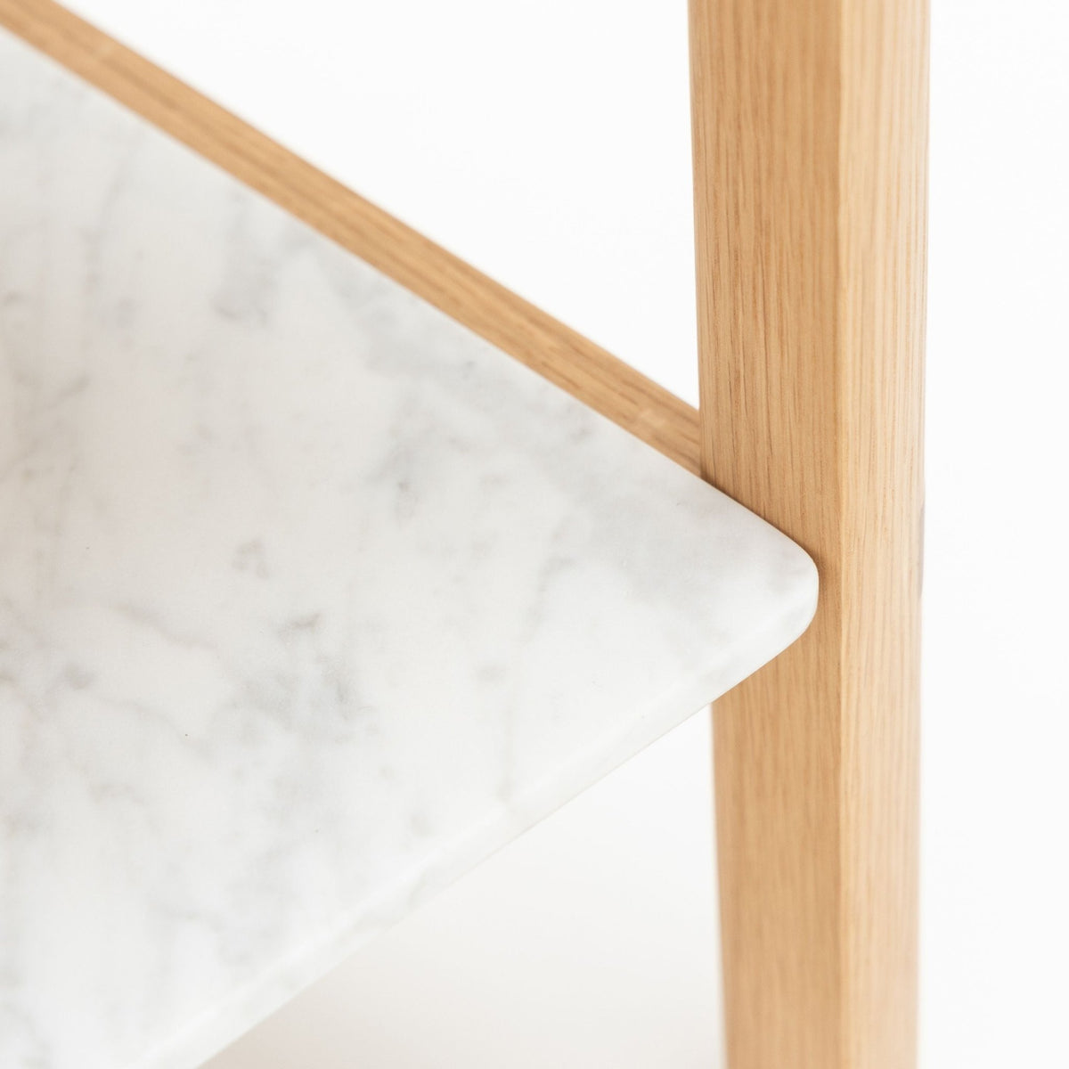 Tye Nightstand 60 - Light Oak & Bianca Carrara - Nightstands Tolv Loom Collection Dubai