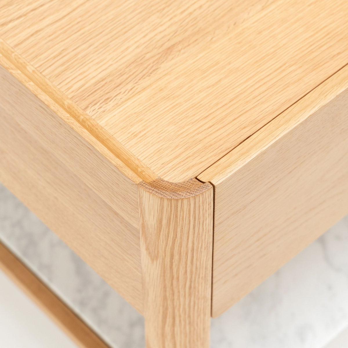 Tye Nightstand 60 - Light Oak & Bianca Carrara - Nightstands Tolv Loom Collection Dubai