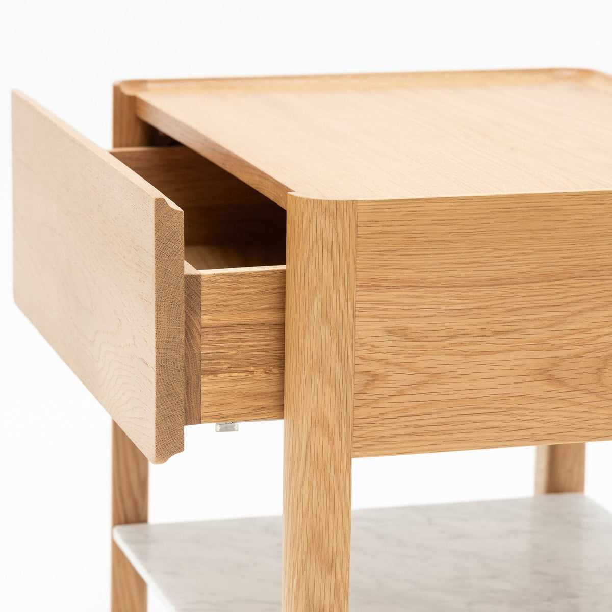 Tye Nightstand 60 - Light Oak & Bianca Carrara - Nightstands Tolv Loom Collection Dubai