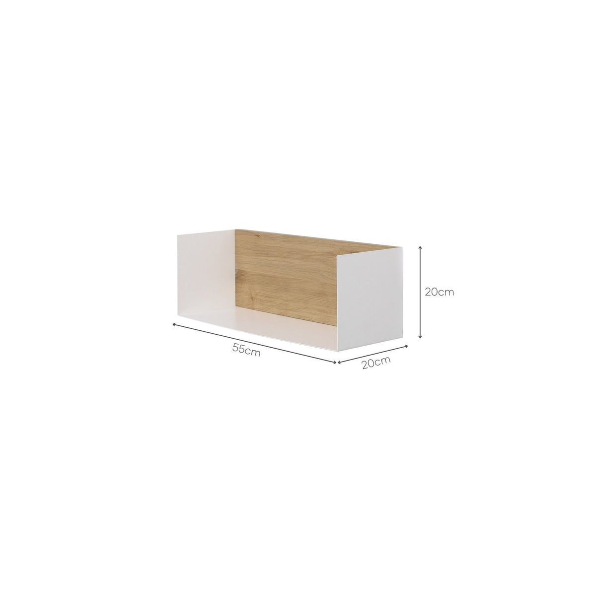 U Shelf - White - Shelving Ethnicraft Loom Collection Dubai