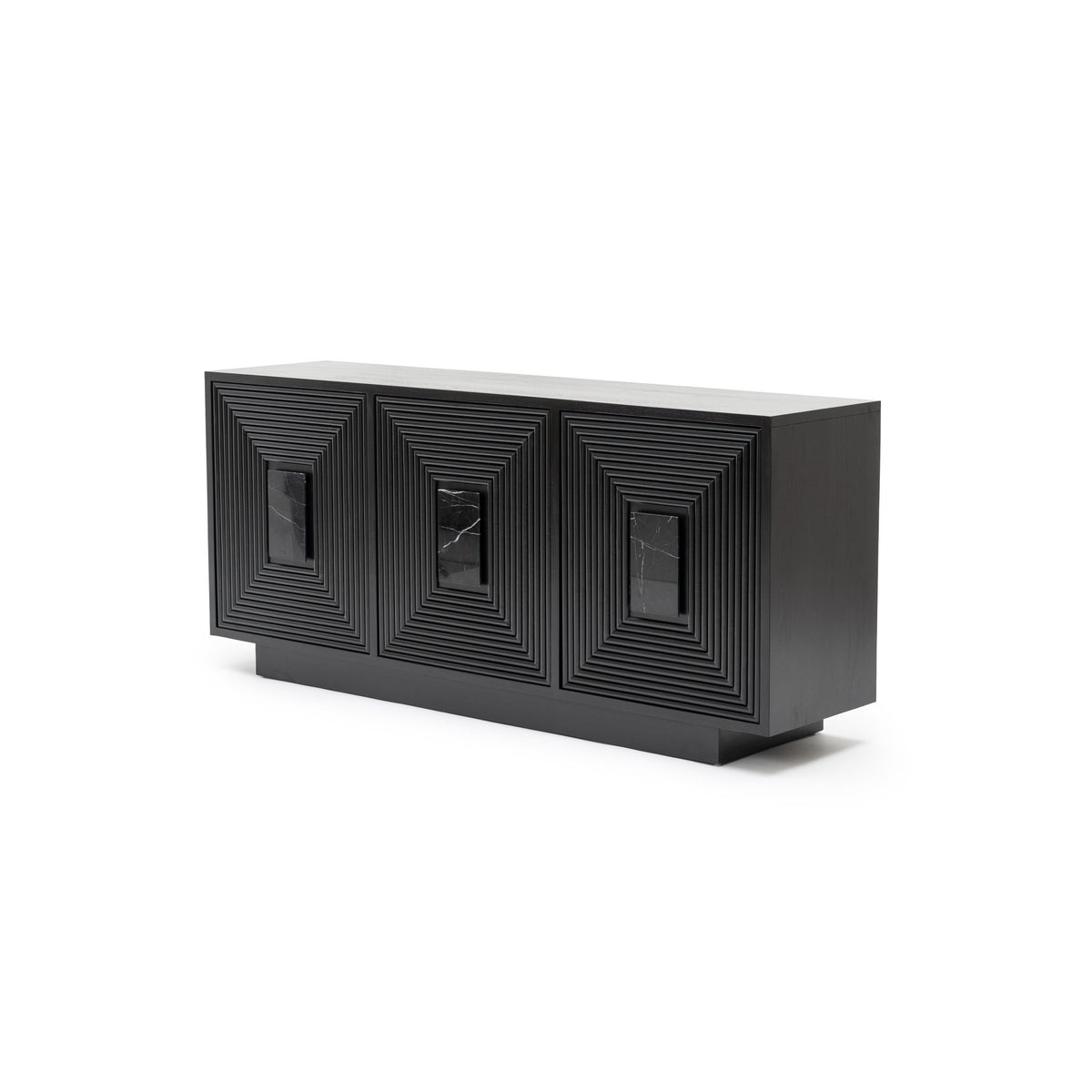 Verona 3 Door Sideboard - Black