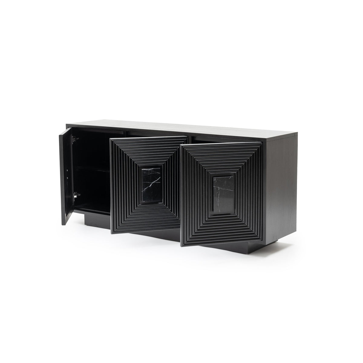 Verona 3 Door Sideboard - Black